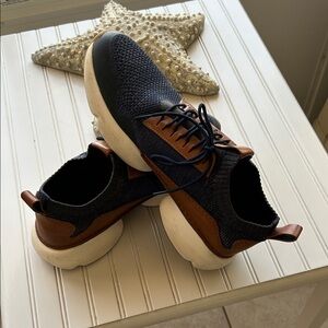 Cole Haan Navy and Brown Men's Sneakers . practically new. worn twice.